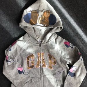 Gap Minnie Mouse zip hoodie